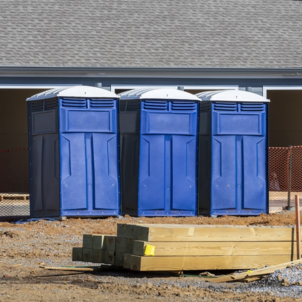 how often are the portable restrooms cleaned and serviced during a rental period in Loleta California